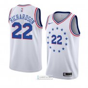 Camiseta Philadelphia 76ers Malachi Richardson Earned 2018-19 Bl