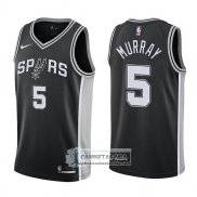 Camiseta Spurs Dejounte Murray Swingman Icon 2017-18 Negro