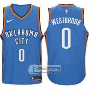 Camiseta Thunder Russell Westbrook 2017-18 Azul