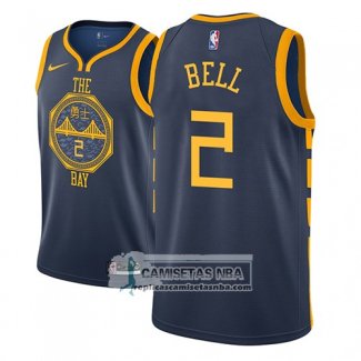 Camiseta Warriors Jordan Bell Ciudad 2018-19 Azul