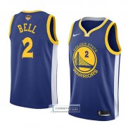 Camiseta Warriors Jordan Bell Finals Bound Icon 2017-18 Azul