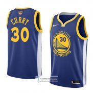 Camiseta Warriors Stephen Curry Finals Bound Icon 2017-18 Azul