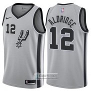 Camiseta Autentico Spurs Aldridge 2017-18 Gris
