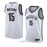 Camiseta Brooklyn Nets Alan Williams Association 2018 Blanco