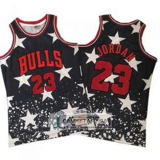 Camiseta Bulls Michael Jordan Hardwood Retro 1997-98 Negro
