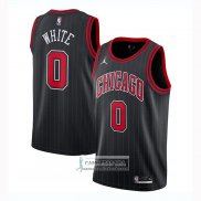 Camiseta Chicago Bulls Coby White Statement 2020-21 Negro