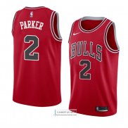 Camiseta Chicago Bulls Jabari Parker Icon 2018 Rojo