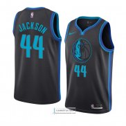 Camiseta Dallas Mavericks Justin Jackson Ciudad 2018-19 Azul