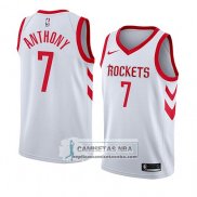 Camiseta Houston Rockets Carmelo Anthony Association 2018 Blanco