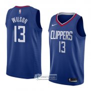Camiseta Los Angeles Clippers Jamil Wilson Icon 2018 Azul