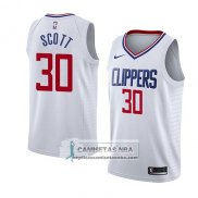 Camiseta Los Angeles Clippers Mike Scott Association 2018 Blanco
