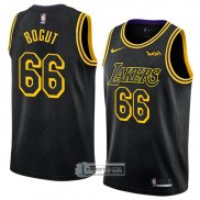 Camiseta Los Angeles Lakers Andrew Bogut Ciudad 2018 Negro