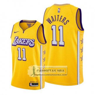 Camiseta Los Angeles Lakers Dion Waiters Ciudad 2020 Oro
