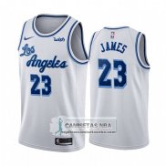 Camiseta Los Angeles Lakers Lebron James Classic 2019-20 Blanco