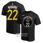 Camiseta Manga Corta Golden State Warriors Andrew Wiggins Ciudad 2022-23 Negro