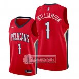 Camiseta New Orleans Pelicans Zion Williamson Statement 2019-20 Rojo