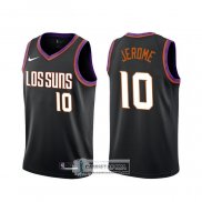 Camiseta Phoenix Suns Ty Jerome Ciudad 2019-20 Negro