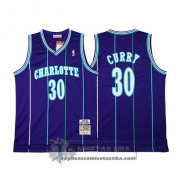 Camiseta Retro Hornets Curry Purpura