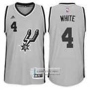 Camiseta Spurs Derrick White Alternate 2017-18 Gris