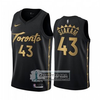 Camiseta Toronto Raptors Pascal Siakam Ciudad 2019-20 Negro