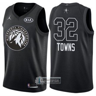 Camiseta All Star 2018 Timberwolves Karl-anthony Towns Negro