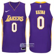Camiseta Autentico Lakers Kuzma 2017-18 Violeta