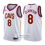 Camiseta Cavaliers Jordan Clarkson Association 2017-18 Blanco