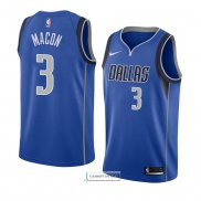 Camiseta Dallas Mavericks Daryl Macon Icon 2018 Azul