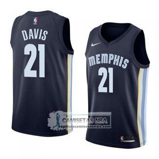 Camiseta Grizzlies Deyonta Davis Icon 2018 Azul