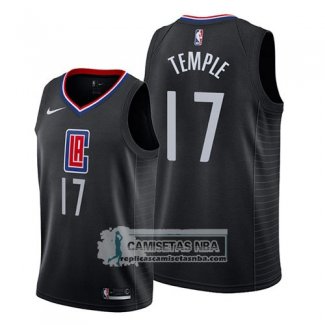 Camiseta Los Angeles Clippers Garrett Temple Statement 2019 Negro