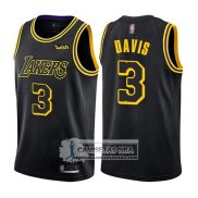 Camiseta Los Angeles Lakers Anthony Davis Ciudad 2019 Negro