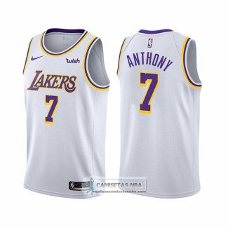 Camiseta Los Angeles Lakers Carmelo Anthony NO 7 Association 2021 Blanco