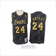 Camiseta Los Angeles Lakers Kobe Bryant Hardwood Classics Negro