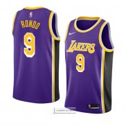 Camiseta Los Angeles Lakers Rajon Rondo Statement 2018-19 Violet