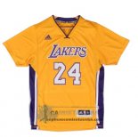 Camiseta Manga Corta Lakers Bryant Amarillo