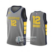 Camiseta Memphis Grizzlies Ja Morant Ciudad 2019-20 Gris