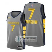 Camiseta Memphis Grizzlies Justise Winslow Ciudad 2019-20 Gris