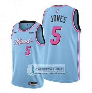 Camiseta Miami Heat Derrick Jones Ciudad 2019-20 Azul