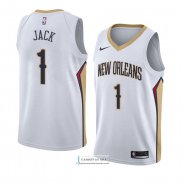 Camiseta New Orleans Pelicans Jarrett Jack Association 2018 Blan