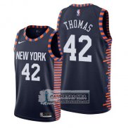 Camiseta New York Knicks Lance Thomas Ciudad 2019 Azul
