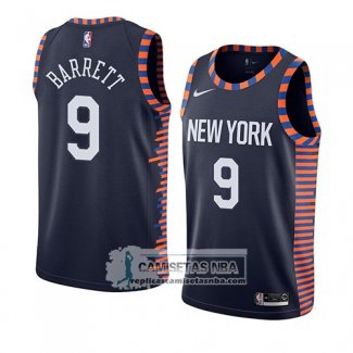 Camiseta New York Knicks R.j. Barrett Ciudad 2019-20 Negro