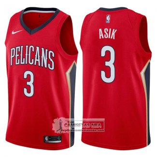 Camiseta Pelicans Omer Asik Statement 2017-18 Rojo
