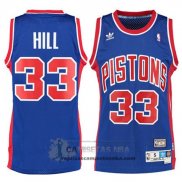 Camiseta Retro Pistons Hill Azul