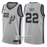 Camiseta Spurs Rudy Gay Statement 2017-18 Gris