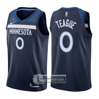 Camiseta Timberwolves Jeff Teague Icon 2017-18 Azul