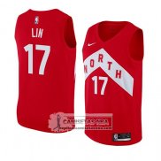 Camiseta Toronto Raptors Jeremy Lin Earned 2018-19 Rojo