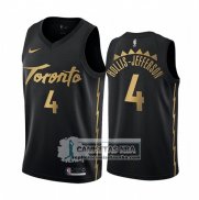 Camiseta Toronto Raptors Rondae Hollis Jefferson Ciudad Edition Negro