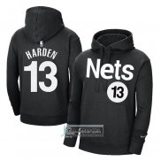 Sudaderas con Capucha Brooklyn Nets James Harden Earned Negro