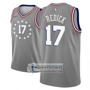 Camiseta 76ers J.j. Redick Ciudad 2018-19 Gris