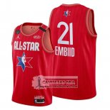 Camiseta All Star 2020 Philadelphia 76ers Joel Embiid Rojo